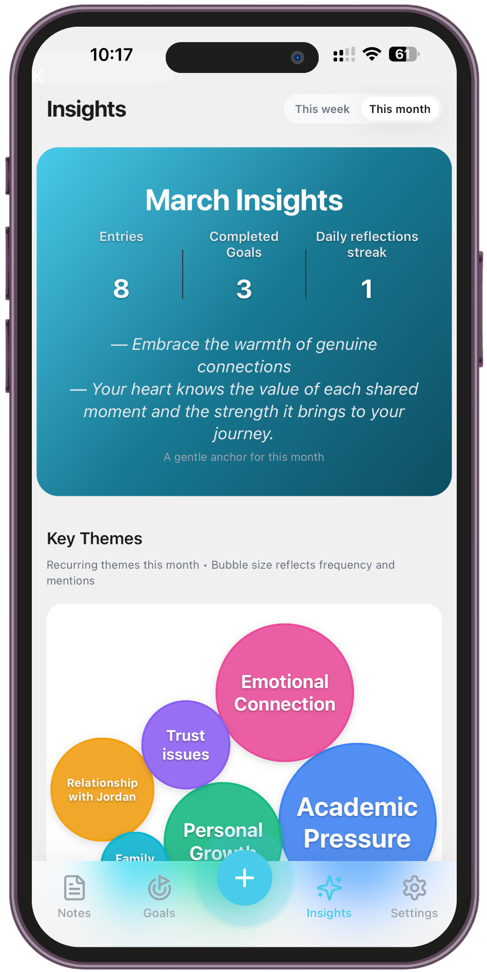 TheraNotes app screenshot