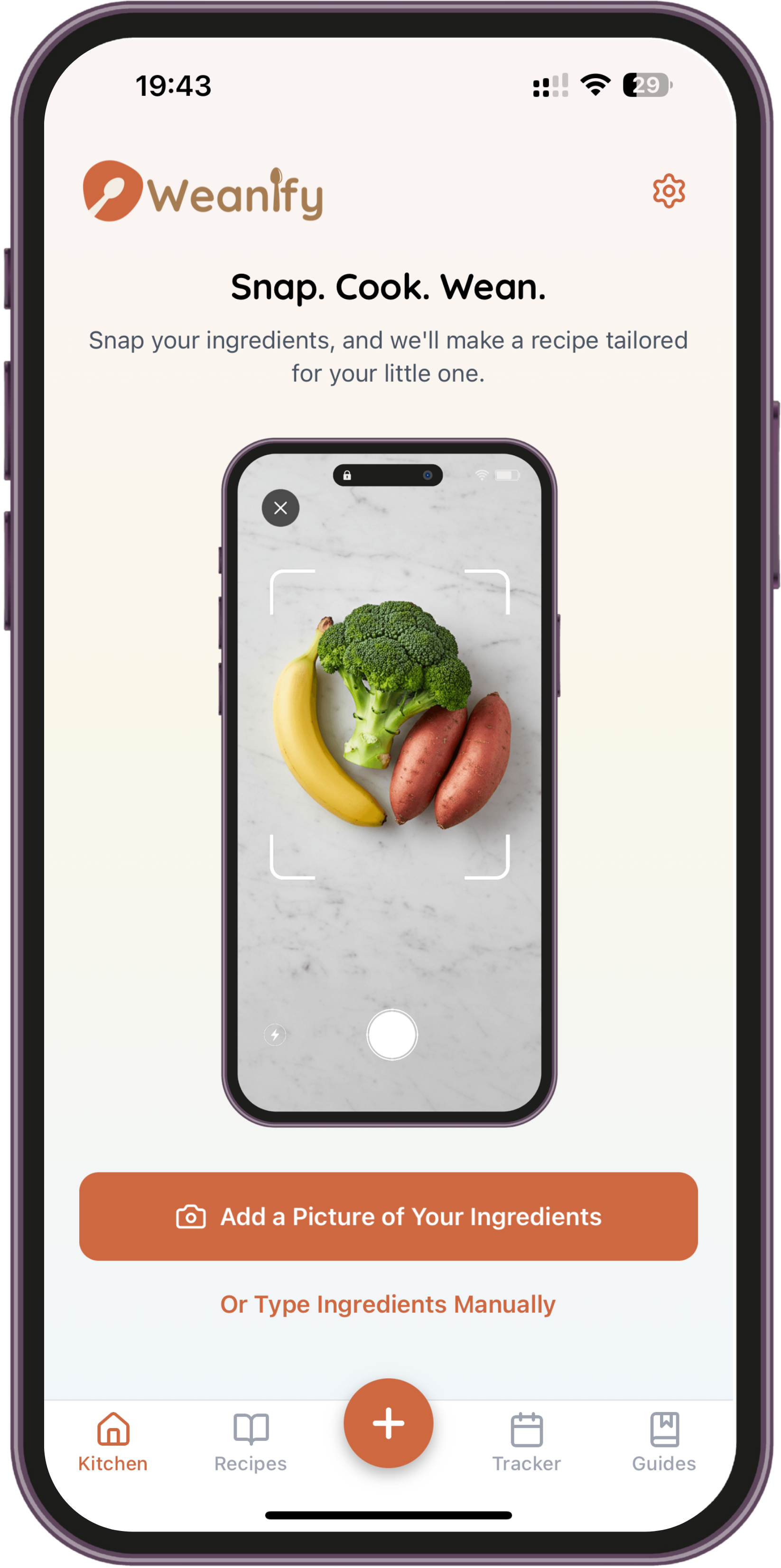 Weanify app screenshot